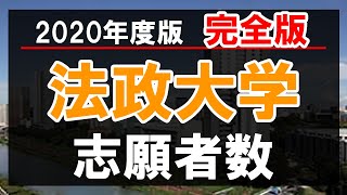 法政大学・2020年度志願者数【完全版】