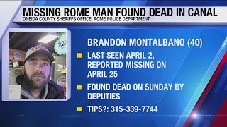 Missing Rome Man Found In Erie Canal