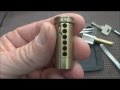 (249) ASSA Twin Combi with Passive Sidebar Picked Open & Gutted