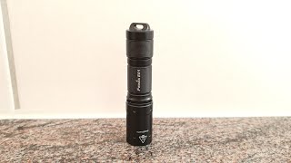 Fenix E01 V2.0 mini LED keychain flashlight with 100 lumens - quick presentation