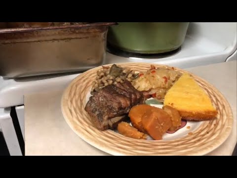 Fried Cabbage With Baked Pork Bones. Fried Cabbage With Baked Pork Bones.