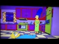 Maggie Simpson stuck with Marge Simpson