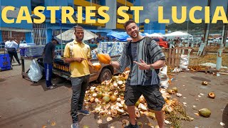 ST. LUCIA FIRST IMPRESSIONS | Castries City Walking Tour (Vlog)