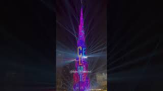 In night Burj Khalifa Dubai #dubai #uae #youtubeshorts