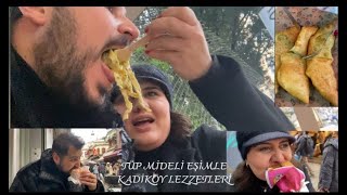 TÜP MİDELİ EŞİMLE KADİKÖY LEZZETLERİ ! (PİŞİ,EKLER,ISLAK HAMBURGER VE MAKARNA)