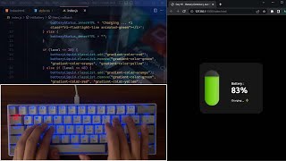 ASMR Programming - JavaScript Device Battery Detector - No Talking