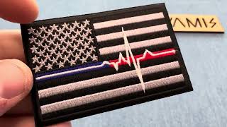 EMT American Flag Patch (P7691)