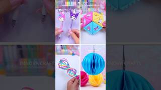 4 DIY Paper craft ideas #shorts #art #craft #papercraft #diy #miniature #love #innovacrafts