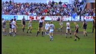 Carlton Vs Geelong 1991 last minutes of game.