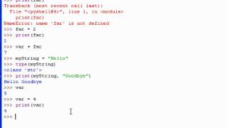 Python 3 Tutorial: 4 - Variables