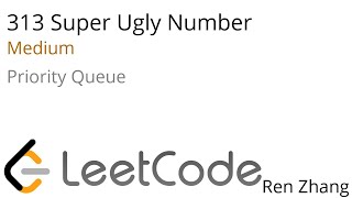 Leetcode 313 Super Ugly Number