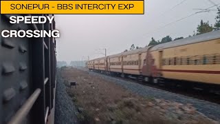 12894 | Sonepur - Bhubaneswar Intercity meets Bhubaneswar - Rourkela Intercity | WAP 7 vs WAP 4