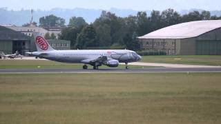 [HD] Fly Niki A320 (OE-LEH) Departing Linz (LOWL/LNZ)