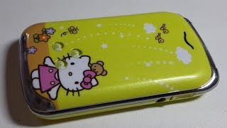 Nokia Bocoin W999 Hello Kitty yellow samsung W999 2 sim copy china телефон для девочек