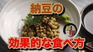 ◆知っ得◆雑学　納豆の効果的な食べ方