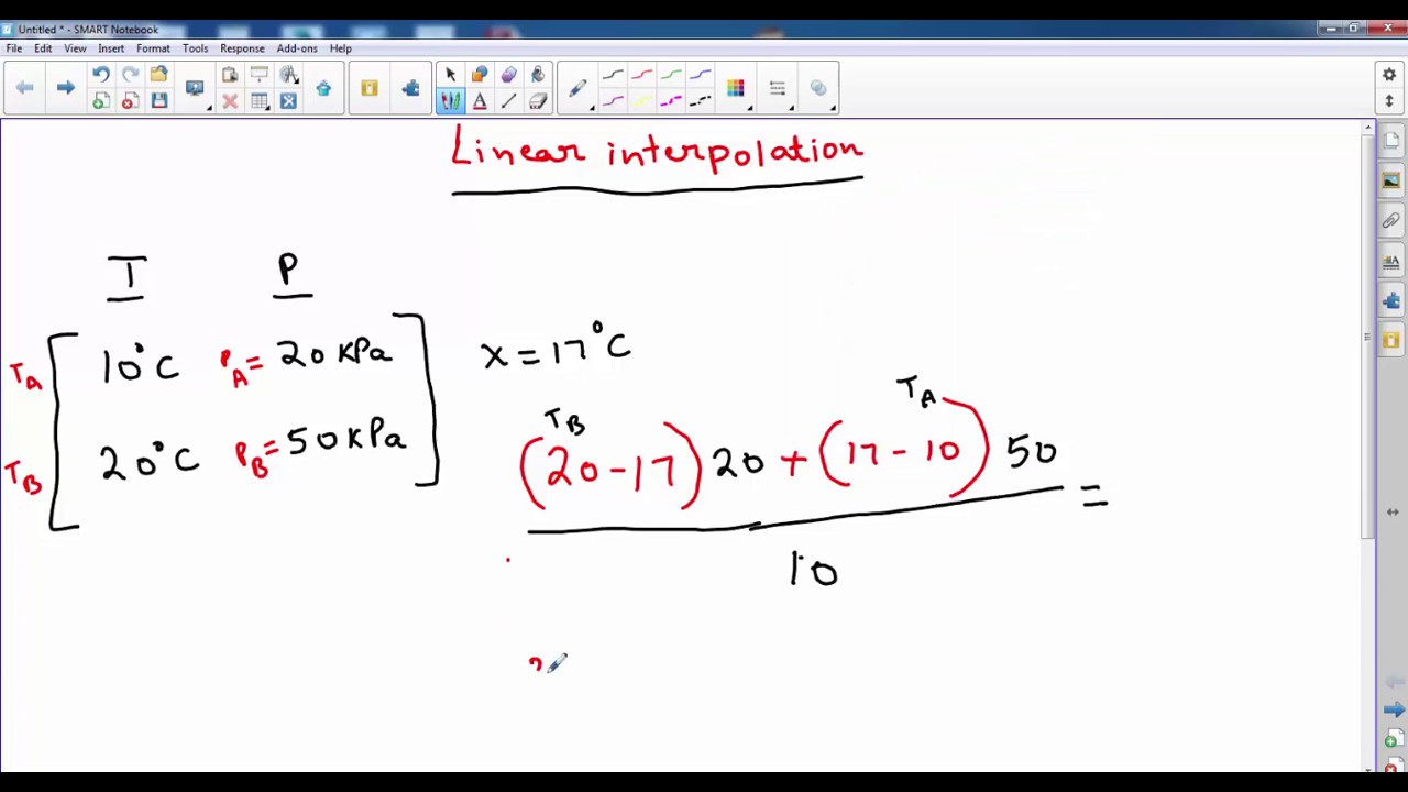 Interpolation Formula