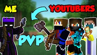 I Challenged India's Biggest Minecraft YouTubers For A PVP Match