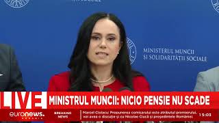 Ministrul Muncii, lămuriri pentru pensionari: „Nicio pensie nu scade în urma recalculării”