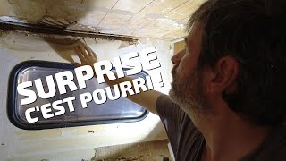 Réparation des infiltrations d'eau sur un vieux camping car !