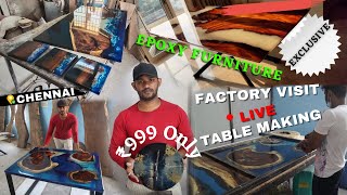 How to make perfect epoxy table | Factory Visit || Epoxy Furniture || Epoxy Jewellery || Epoxy Clock