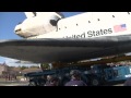 SPACE SHUTTLE on LA Streets! UP CLOSE and UNDER WING!