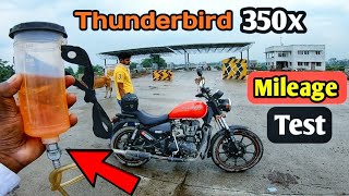 Royal Enfield Thunderbird 350x Mileage Test