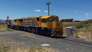 TasRail 2052 2054 #46 Coal train rounding Western Junction