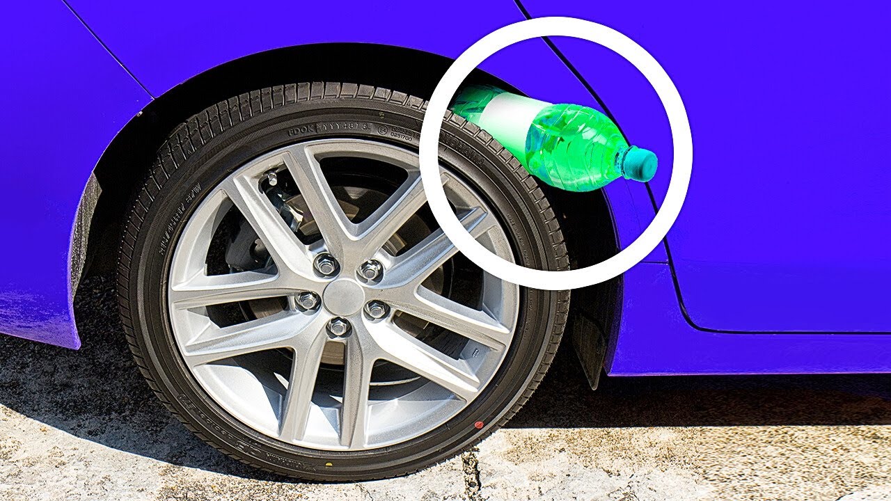 If You Spot A Plastic Bottle On Your Tire, Be Alert - YouTube