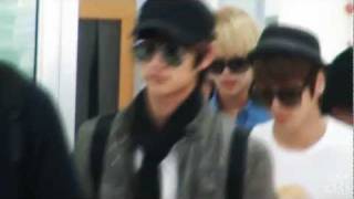 [fancam] 111003 SHINee Minho @ Gimpo Airport back to Korea