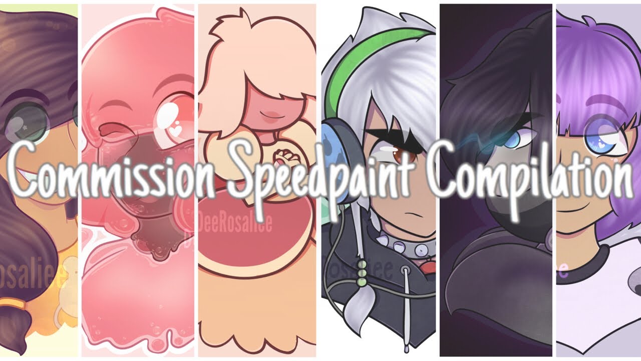 November Commissions Commission Speedpaint Compilation Youtube