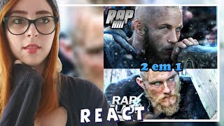 React 2x1 Vikings  | Rap do Ragnar e Rap do Bjorn  | AniRap & Flash Beats