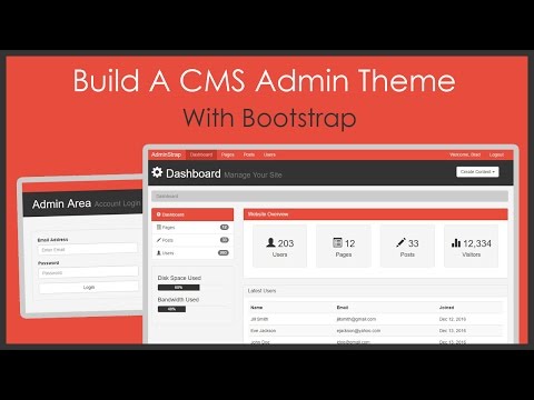 Build A CMS Admin Bootstrap Theme From Scratch Build A CMS Admin Bootstrap Theme From Scratch