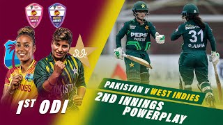 2nd Innings Powerplay | Pakistan Women vs West Indies Women | 1st ODI 2024 | PCB | M2F2U