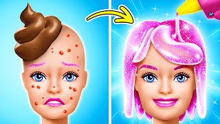 🔥 BARBIE FEIA CHOCA A TODOS! 😱✨ Transformação INSANA em Barbieland! 💖🎀