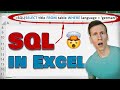 Run SQL queries in EXCEL (just like a normal Excel formula 🤯)