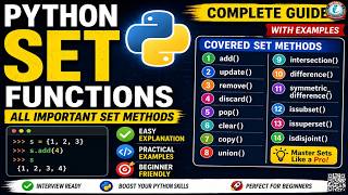 Python Set Functions Tutorial | All Important Set Methods in Python with Examples