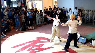 [STREET ARTIST] YU KAGAWA. WITH SPECTATOR. INTERACTIVE HONGDAE BUSKING. 240615.