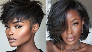Beautiful Bobs and Chic Pixie Haircuts for Black Women