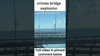 Crimea bridge explosion