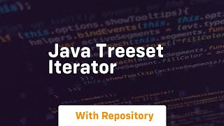 java treeset iterator
