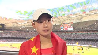 WCH 2015 Beijing - Xiuzhi Lu CHN 20km Race Walk Silver