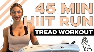 45 MIN HIIT RUN | Treadmill Follow Along!