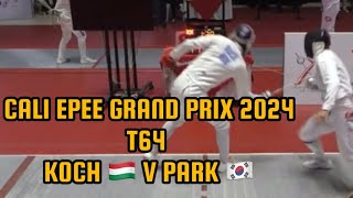 [T64] Sportsmanship!! 😎 Mate Tamas KOCH 🇭🇺 v PARK Sangyoung 🇰🇷 l Cali Epee Fencing Grand Prix 2024