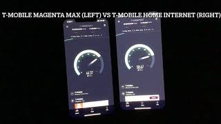 T-Mobile Home Internet vs Magenta Max Speed Tests