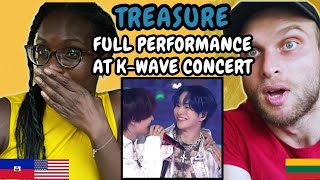 REACTION TO TREASURE (트레저) - Full Performance at K-Wave Concert Inkigayo | FIRST TIME WATCHING