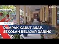 Kabut Asap Karhutla Selimuti Palembang, Siswa Sekolah Mulai Belajar Daring