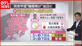 【解説】“梅雨明け”当日に「電力需給ひっ迫注意報」  家電メーカーによる「エアコン節電方法」『知りたいッ！』