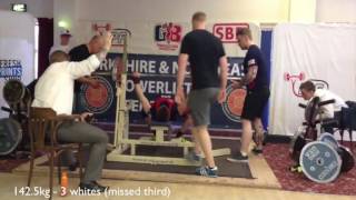 677.5kg total @ 93kg. Jonny competes in the YNEPF Classic.