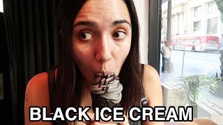 Trying Instagram Black Ice Cream