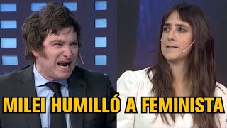 MILEI HUMILLÓ A FEMINISTA PAÑUELITO VERDE - Javier Milei en La Nación + 3/6/2022